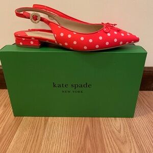 Kate Spade red polka dot sling